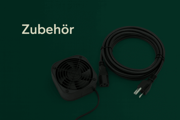 Lüfter mit Stromkabel und Stecker