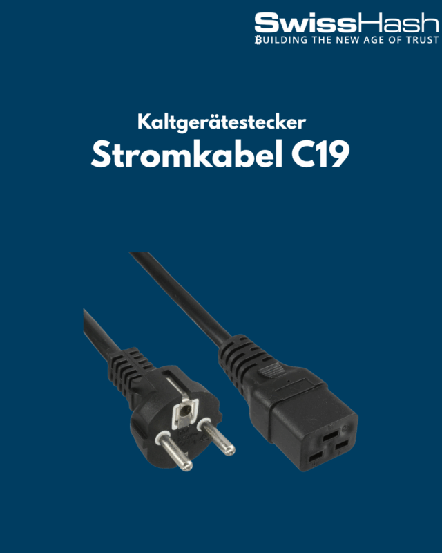 Stromkabel C19 mit Stecker