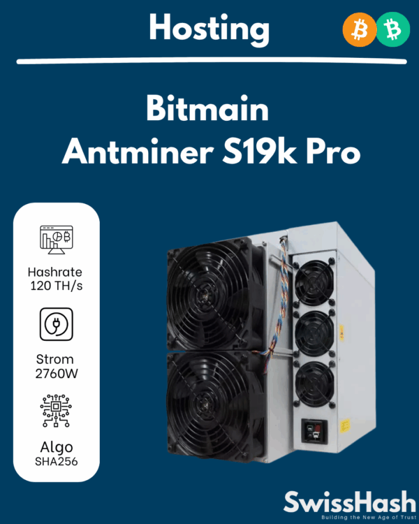 Bitmain Antminer S19k Pro, leistungsstark