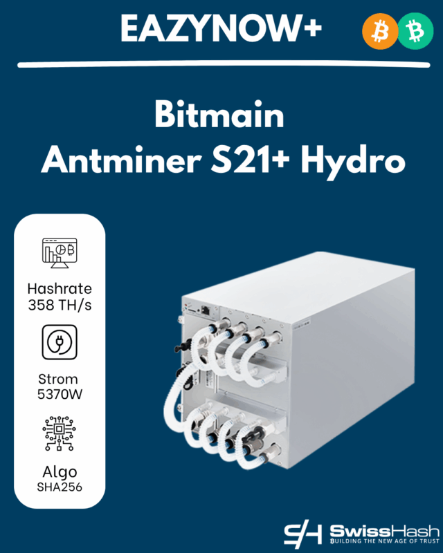 Bitmain Antminer S21+ Hydro Miner