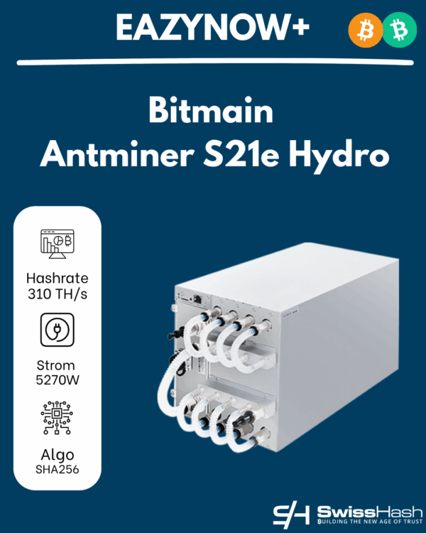 Bitmain Antminer S21e Hydro, 310 TH/s
